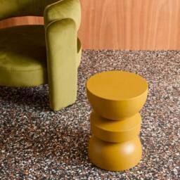 sweeek Side table, end table, nightstand metal in Mustard - thumbnail 4