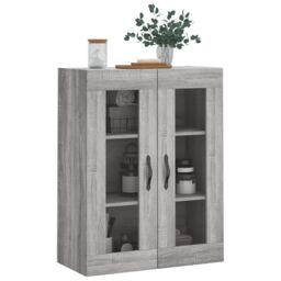 Berkfield Home Wall Mounted Cabinet Grey Sonoma 69.5x34x90 cm Engineered Wood - thumbnail 4