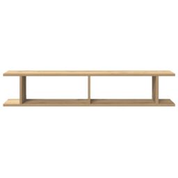 Berkfield Home Wall Shelves 2 pcs Artisan Oak 105x18x20 cm Engineered Wood in Brown - Size: 105 x 18 x 20 cm - thumbnail 5