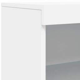 Berkfield Home Sideboard with LED Lights White 60.5x37x100 cm - thumbnail 9