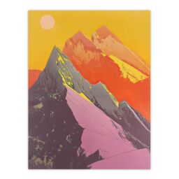 "Artery8 Dolomites Mountains Alps Peaks Summer Hike Sun Wall Art Print - Size: W24"" x H32""" - thumbnail 1