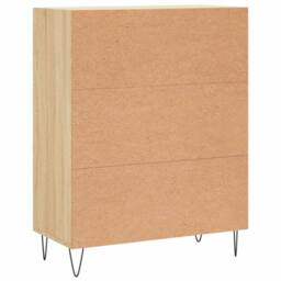 Berkfield Home Sideboard Sonoma Oak 69.5x34x90 cm Engineered Wood in Brown - thumbnail 8