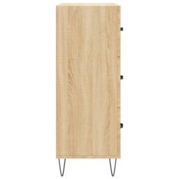 Berkfield Home Sideboard Sonoma Oak 69.5x34x90 cm Engineered Wood in Brown - thumbnail 7