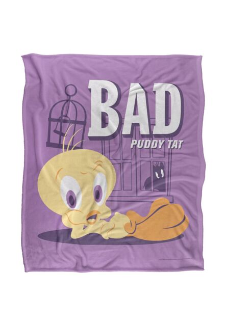 Warner Brothers Looney Tunes Officially Licensed Silky Touch Super Soft Throw Blanket 152 x 127 cm in White - image 1