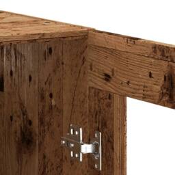 Berkfield Home Wall Mounted Cabinet Old Wood 69.5x34x90 cm in Brown - thumbnail 8
