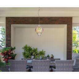 Netlighting Gelasius Pendant Ceiling Light Silver Colored 1x E27 - thumbnail 5