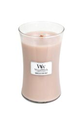 Woodwick Women's Vanilla & Sea Salt Large Candle in Pink - thumbnail 2