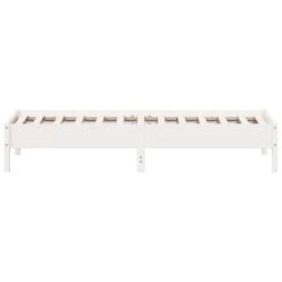 Berkfield Home Beautiful Bed Frame without Mattress White 90x200 cm Solid Wood Pine - thumbnail 5