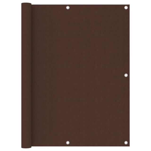 Berkfield Home Balcony Screen Brown 120x300 cm Oxford Fabric - image 1