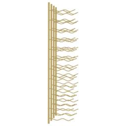 Berkfield Home Wall Mounted Wine Rack for 24 Bottles 2 pcs Gold Iron - thumbnail 5