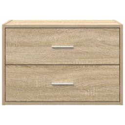 Berkfield Home Durable Cabinet with 2 Drawers Sonoma Oak 60x31x40 cm Engineered Wood in Light Tan - Size: 60 x 31 x 40 cm - thumbnail 4