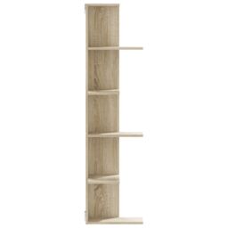 Berkfield Home Wall Corner Shelf Sonoma Oak 36.5x36.5x140 cm Engineered Wood in Brown - thumbnail 5