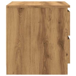Berkfield Home Bedside Cabinets 2 pcs Artisan Oak 50x40x43.5 cm Engineered Wood in Brown - thumbnail 6