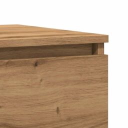 Berkfield Home Bedside Cabinets 2 pcs Artisan Oak 50x40x43.5 cm Engineered Wood in Brown - thumbnail 8