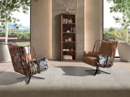 Angel Cerda Walnut Veneer Shelf 65x40x200 cm (Model ) - Size: 65 x 40 x 200 cm - thumbnail 5