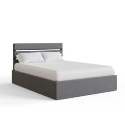 GFW Hudson End Lift Ottoman Bed in Grey - Size: Small Double - thumbnail 4