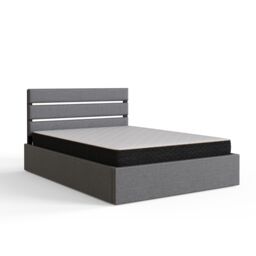 GFW Hudson End Lift Ottoman Bed in Grey - Size: Small Double - thumbnail 3