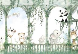 Superfresco Easy Animal Arch Green Print To Order 3m x 2.8m Mural - thumbnail 2