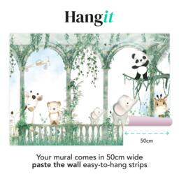 Superfresco Easy Animal Arch Green Print To Order 3m x 2.8m Mural - thumbnail 3
