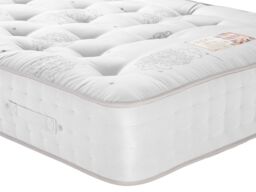British Bed Company Grand Duke 2000 Natural Firm Orthopaedic Mattress in White - Size: Double - thumbnail 1