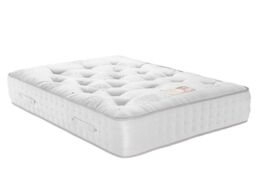 British Bed Company Grand Duke 2000 Natural Firm Orthopaedic Mattress in White - Size: Double - thumbnail 4