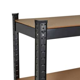 EONLION Black Large 5 TIER GARAGE SHELVES SHELVING UNIT - Size: 1000mm × 2000mm - thumbnail 3