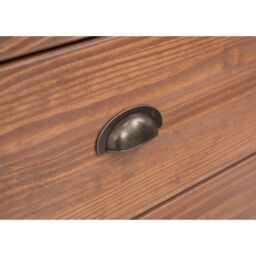 Cabinet Bits Tirolo 6 Drawer Chest of Drawers Brass Cup Handle in Brown - thumbnail 5