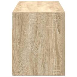 Berkfield Home Decorative Bathroom Wall Cabinet Sonoma Oak 60x25x30 cm Engineere in Light Oak - Size: 60 x 25 x 30 cm - thumbnail 7