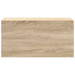 Berkfield Home Decorative Bathroom Wall Cabinet Sonoma Oak 60x25x30 cm Engineere in Light Oak - Size: 60 x 25 x 30 cm - thumbnail 6