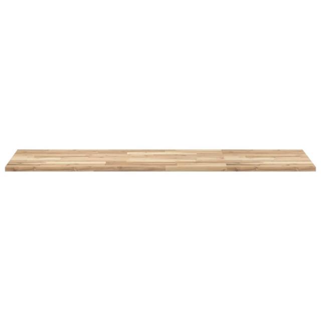 Berkfield Home Versatile Bathroom Vanity Top Untreated 140x50x2 cm Solid Wood Acacia in Brown - Size: 140 x 50 x 2 cm - image 1