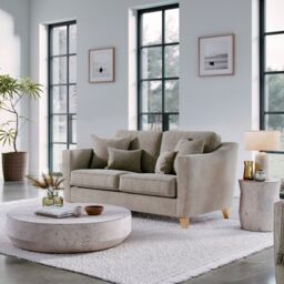 The Great Sofa Company Jackson 2 Seater Chenille Sofa in Stone - thumbnail 1