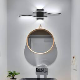 COMELY Indoor Wall Lights, 20W Modern Acrylic Wall Lights, Black - thumbnail 3