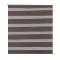 Berkfield Home Zebra Blind 40 x 100 cm Coffee in Brown - thumbnail 2
