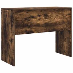 Berkfield Home Writing Desk Smoked Oak Engineered wood 100 x 40 x 76 cm in Brown - thumbnail 7