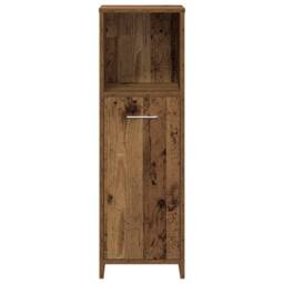 Berkfield Home Durable 3 Piece Bathroom Furniture Set Old Wood Engineered Wood in Brown - thumbnail 7