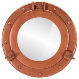 Berkfield Home vidaXL¬†Porthole Mirror¬†Wall Hanging¬†√ò30 cm¬†Aluminium & Glass in Brown - thumbnail 2