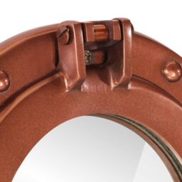 Berkfield Home vidaXL¬†Porthole Mirror¬†Wall Hanging¬†√ò30 cm¬†Aluminium & Glass in Brown - thumbnail 5