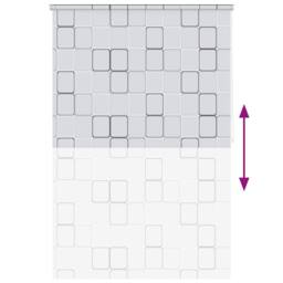 Berkfield Home Shower Roller Blind 160x240 cm Square in White - thumbnail 5