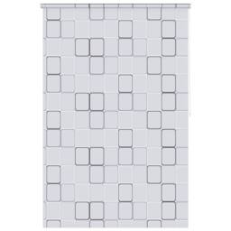 Berkfield Home Shower Roller Blind 160x240 cm Square in White - thumbnail 1