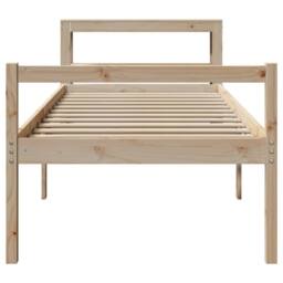 Berkfield Home Senior Bed with Headboard without Mattress 90x190 cm Single in Brown - thumbnail 4