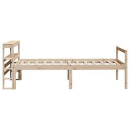 Berkfield Home Senior Bed with Headboard without Mattress 90x190 cm Single in Brown - thumbnail 5