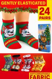 Paw Patrol Advent Calendar Socks Christmas Gift - thumbnail 5