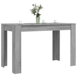 Berkfield Home Elegant Dining Table Grey Sonoma 120x60x76 cm Engineered Wood - Size: 120 x 60 x 76 cm - thumbnail 1