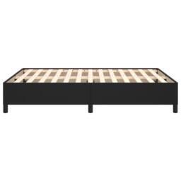 Berkfield Home Bed Frame Black 135x190 cm Double Faux Leather - thumbnail 6