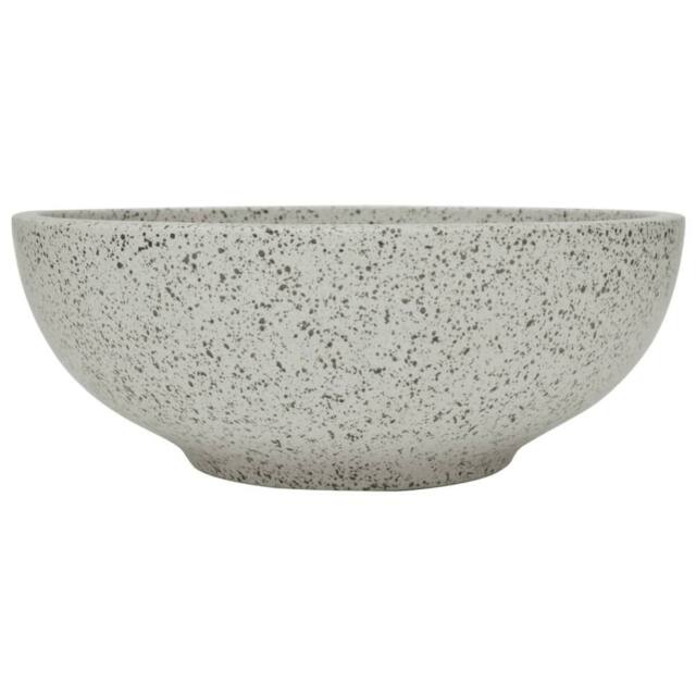 Berkfield Home Countertop Basin Grey Round Œ¶41x14 cm Ceramic - Size: 41x14 cm - image 1