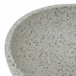 Berkfield Home Countertop Basin Grey Round Œ¶41x14 cm Ceramic - Size: 41x14 cm - thumbnail 5