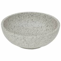 Berkfield Home Countertop Basin Grey Round Œ¶41x14 cm Ceramic - Size: 41x14 cm - thumbnail 3