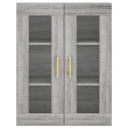 Berkfield Home Wall Mounted Cabinets 2 pcs Grey Sonoma Engineered Wood - thumbnail 6