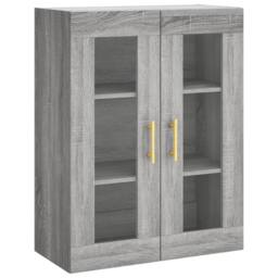 Berkfield Home Wall Mounted Cabinets 2 pcs Grey Sonoma Engineered Wood - thumbnail 5