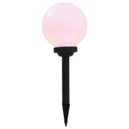 Berkfield Home Outdoor Solar Lamps 3 pcs LED Spherical 20 cm RGB in White - thumbnail 5